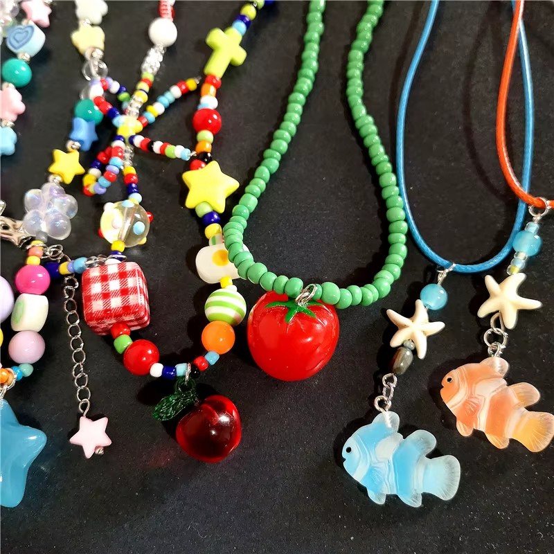 Cute Summer Y2K Heart Fruit To - Women'S Emo Accessories recension och pris