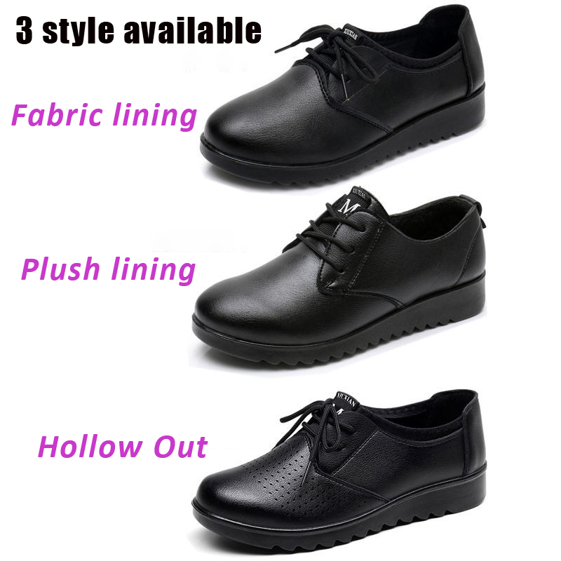 Solid Black Oxford Shoes Woman - Women Kitchen Accessories recension och pris