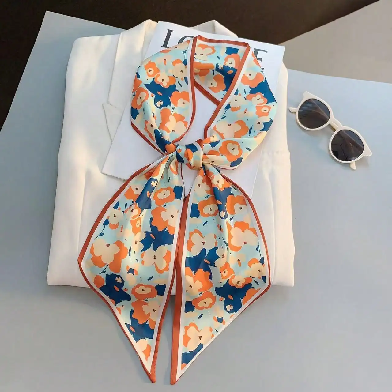 Women's Spring/Summer Casual F - Silk Scarf Square recension och pris