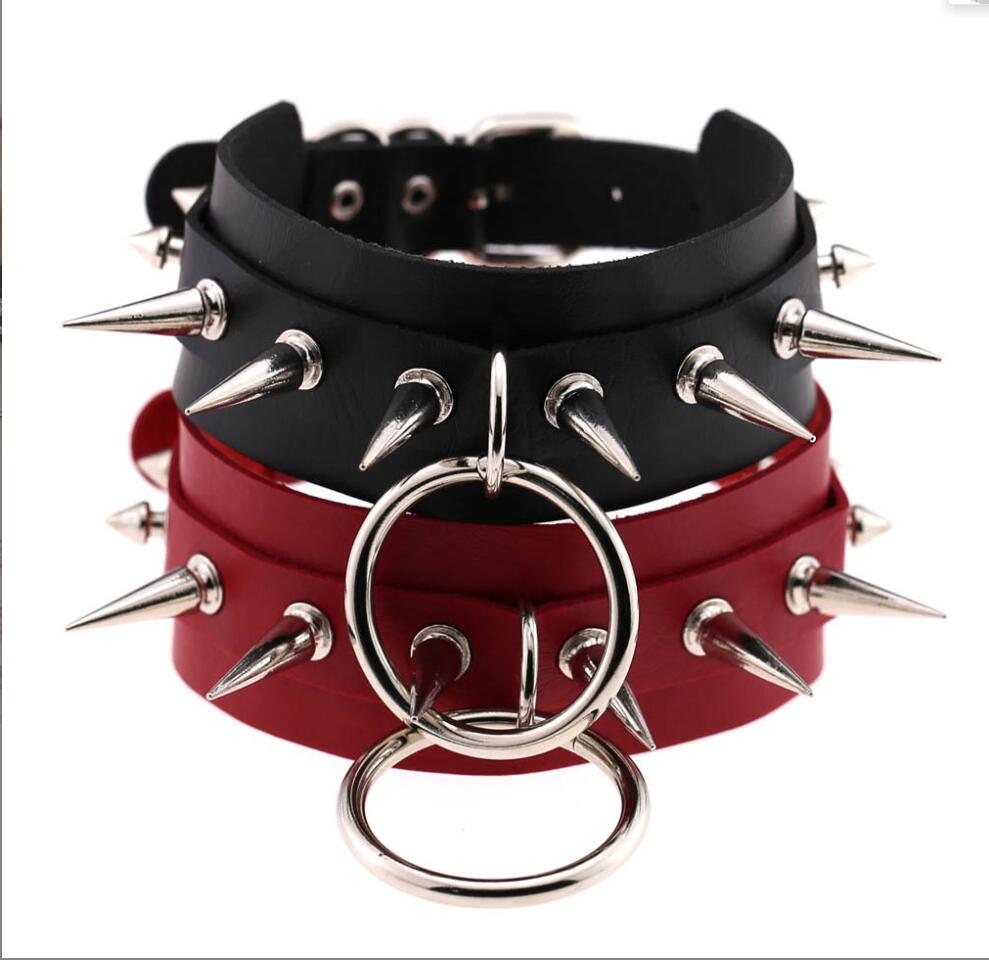 Long Spiked Choker Punk Collar - Women'S Emo Accessories recension och pris